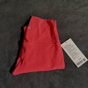 align high rise 28 lululemon size six pale raspberry